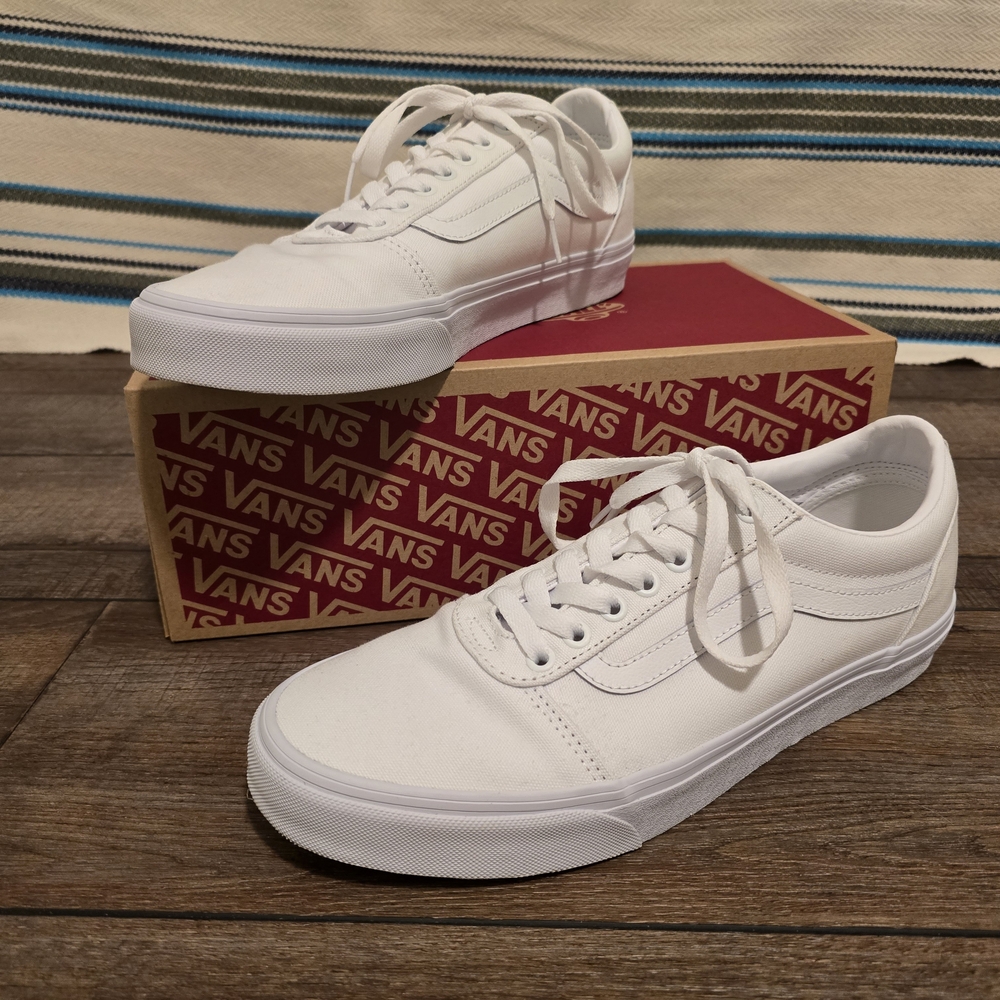 Vans Ward Canvas Sneakers in White
